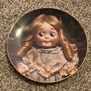 Collectible Doll Image Decorative Plate - Blonde Doll Artwork